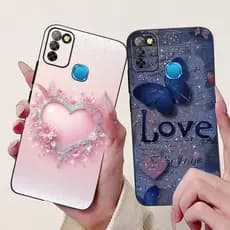 Para Infinix Inteligente 5 6 Caso X657 X657C X657B Amor Coração Capa Moda Padrão Sofr Silicone Telefone Embalagem Quente
