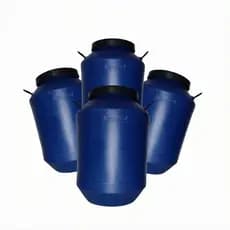 Kit 4 Bombonas Tambor 50 Litros Azul para Uso com Ração Líquidos Agro Água Reuso