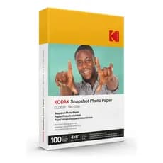 Papel Fotográfico Kodak Glossy 4x6 Polegadas 180gsm 100 Folhas