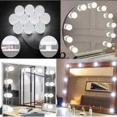 Luz De Espelho 10 Lâmpadas Maquiagem Camarim Led