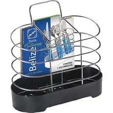 Porta Talheres Belize Black - Organizador Moderno e Prático para Sua Cozinha