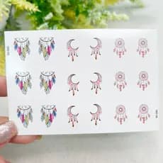 Adesivos de unhas filtro dos sonhos colorido Adesivos,películas,unhas,nails art,unhas decoradas,decoração de unha,unha delicada,cartela de unha,Queyti películas para unhas,não é adesivo 3d,não é artesanal