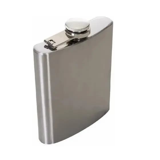 Cantil Porta Bebida De Bolso 205ml Inox 7oz Whisky Vodka Whiskeira