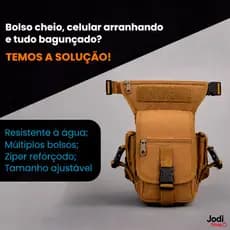 Pochete Masculina Perna Bag Estável Trilhas Motociclistas Segurança