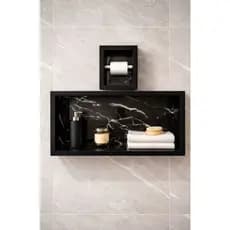 Nicho em porcelanato 60X30 + Porta papel higiênico - envio full.
