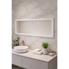 Nicho em porcelanato para banheiro e lavabo 60x30 cm - envio imediato.