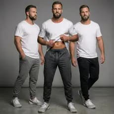 Kit 3 Calça Moletom Masculina Jogger
