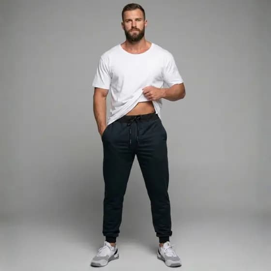 Calça Masculino Moletom Jogger Academia Com Punho E Elastico Muito Confortavel