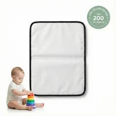 Trocador Portátil 80x60 ou 70x50 Bebê Absorvente Acolchoado Multiuso - Branco - LUMI