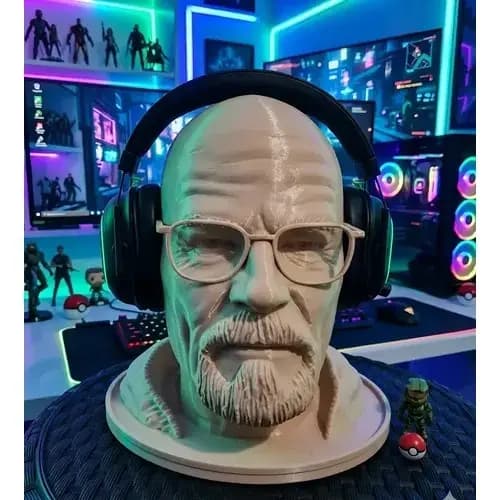 Suporte Cabeça Para Headset - Tema: Walter White.