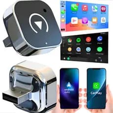 Carplay Mini Adaptador Wireless Android Auto Sem Fio Usb 2x1