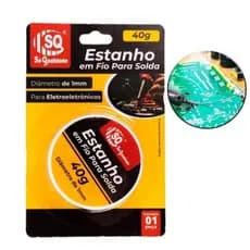Solda Estanho Rolo 40g Fio 1.0mm Reparos Eletronicos