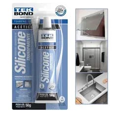 Silicone Acetico Transparente Cola Adesivo Selante Tek Bond