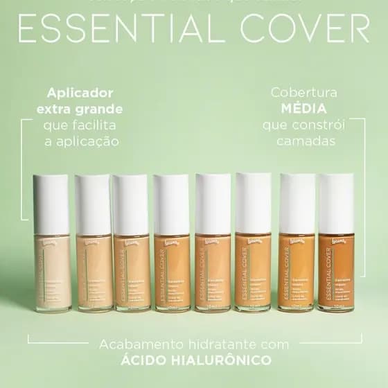 Super Promoção Corretivo Líquido Essential Cover – Luisance, Alta Cobertura e Acabamento Natural