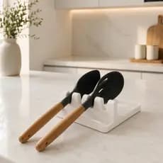 Descanso Talheres Suporte Apoio Colher Bancada Pia Utensílios Cozinha
