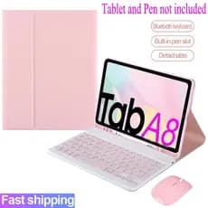 Capa De Teclado Sem Fio Bluetooth por Samsung Galaxy Tab A8 10.5 2021 SM-X200 X205