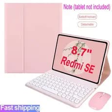 Estojo Com Teclado Para Redmi Pad SE 8.7 Red mi'2024 Magnético Sem Fio Bluetooth Caixa De Cobertura Do Mouse