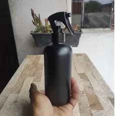 Frasco de Vidro Para Home Spray 250 ml Preto com Valvula