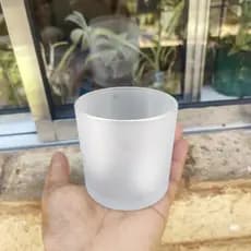 Copo de Vidro Para Vela 265ml Jateado - 6 unidades