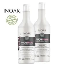 Kit para cabelos Força e Brilho, condicionador e Shampooo 800ml Inoar