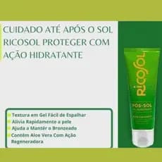 Gel  hidrante  Pós Sol Ricosol 120g