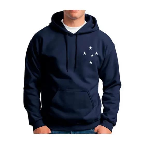 Moletom Cruzeiro Blusa de Frio Estrelas Casaco Esportivo CFC Time Futebol
