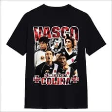 Camiseta Camisa Algodão Unissex T Shirt time de Futebol Gigante da colina Romario Edmundo Gama 30.1