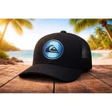 Boné Trucker Preto Telinha Estampa Surf Estilo Premium Ajustável Masculino