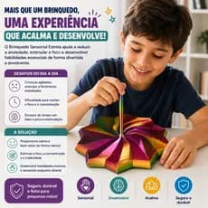 Brinquedo Sensorial Estrela Fidget Toy 3D Antiestresse Anti Ansiedade Relaxante Foco Concentraçao TDAH Autismo Infantil