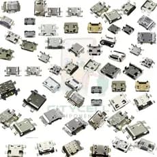 lote 100 peças de conector carga v8 dock carga usb manutenção celular e tablet