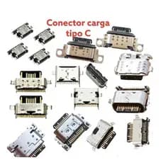 kit 100 conector de carga tipo c modelos variados moto / samsumg xiaom l g mantenção celular