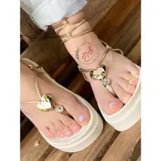 chinelo sandalia birken papete plataforma rasteirinha amarraçao