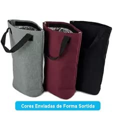 Bolsa Térmica com Alça Para Vinho  2 Garrafas Unyhome - Envio cor aleatória