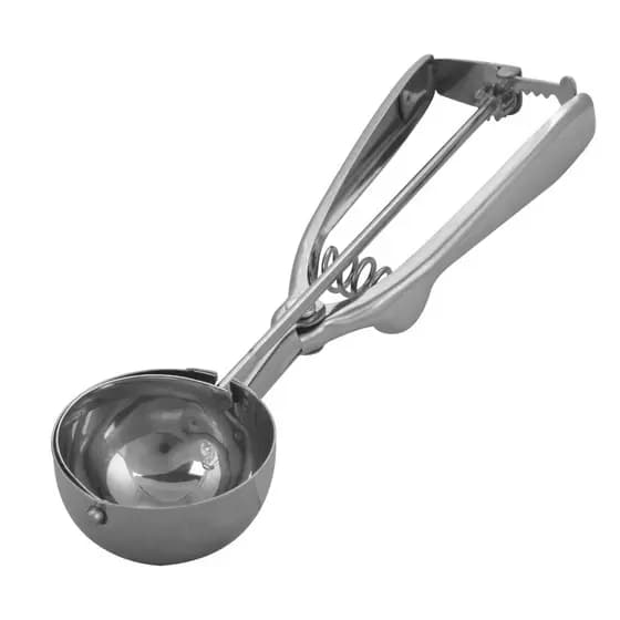 Colher para Sorvete com Ejetor Mola em Aço Inox Concha Bola