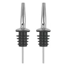 Kit 2 Bicos Dosadores Inox Vedação Silicone Azeite Vinagre