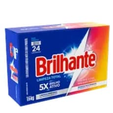 Brilhante Sabão Em Pó Limpeza Total 1.6 Kg