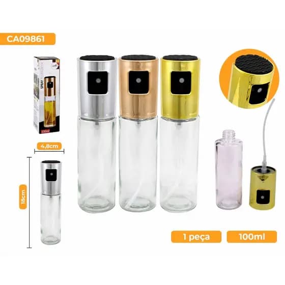 1/2/3 Peças Spray Borrifador Azeite Oleo e Vinagre em Vidro 100ml
