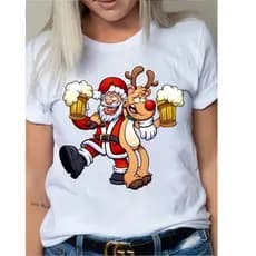 Camiseta T-shirt Blusa NATAL PAPAI NOEL C/ALCE