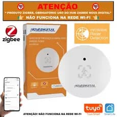 Sensor De Movimento e Presença Humana Radar Mmwave  Zigbee Nova Digital Tuya Alexa > NÃO É WI-FI <