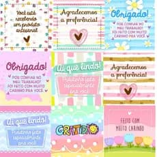 100 Tags de agradecimento para encomendas pedidos artesanais com frases de gratidão para seus pedidos