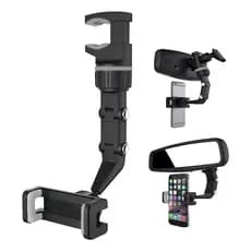 Suporte Celular Carro Para Retrovisor Universal 360 Original