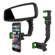 Suporte Para Celular Universal Clip Multifuncional Ajustável Rotação 360 Graus Cor Preto