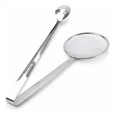 Escumadeira Pegador Profissional Inox Fritura Pastel Batata
