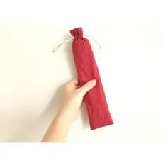 saquinho porta canudo ecológico saquinho de tecido porta canudos ou porta leque