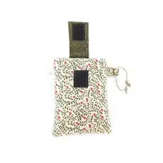 capinha acolchoada porta cartela de remédios capa com fecho de tecido capinha porta pílula