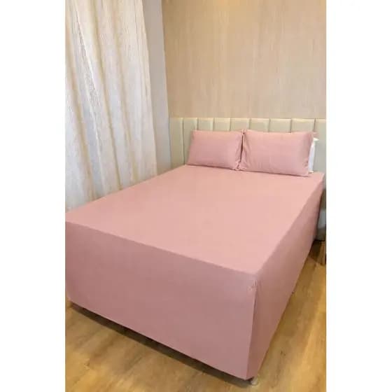 Kit Capa Protetora Com 2 Fronhas Luva Box Queen Malha Premium Anti Bolinhas