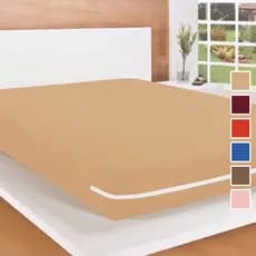 Capa Para Colchão Casal Queen Malha Gel Com Zíper Lateral Cores Variadas 40 Cm