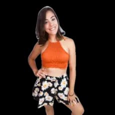 Short de viscose com elastico na cintura e forro, moda feminina, look da moda