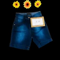 bermuda jeans feminina pedal moda senhora, modelo pedal