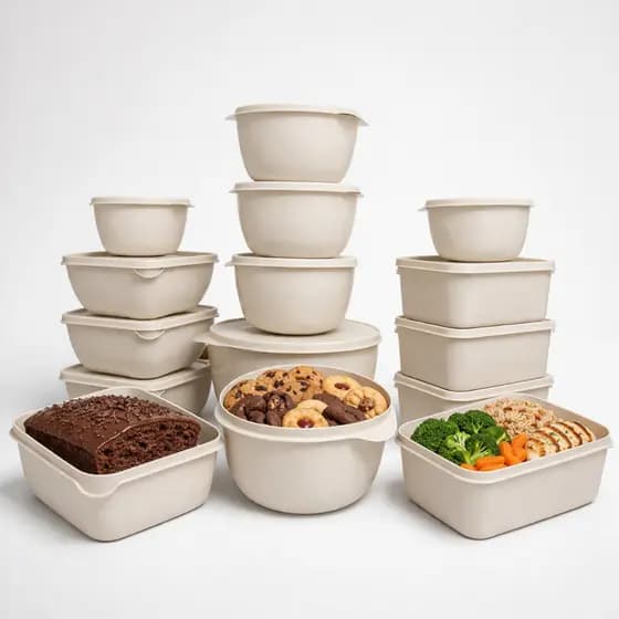Potes Hermeticos BPA Free Marmita Plástico Organizador Cozinha Freezer Fitness Alimento